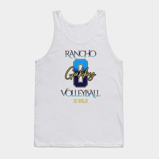 Gabby #8 Rancho VB (15 Gold) - White Tank Top